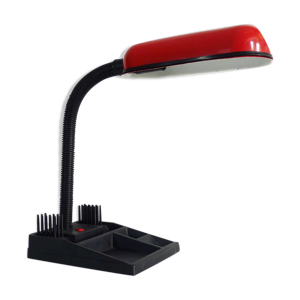 Lampe de bureau flexible rouge