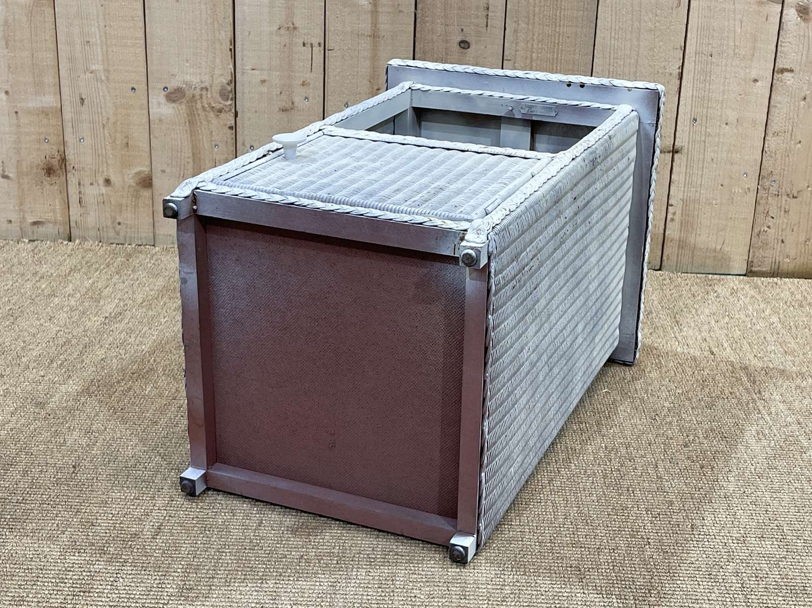 1950s lloyd loom nightstand