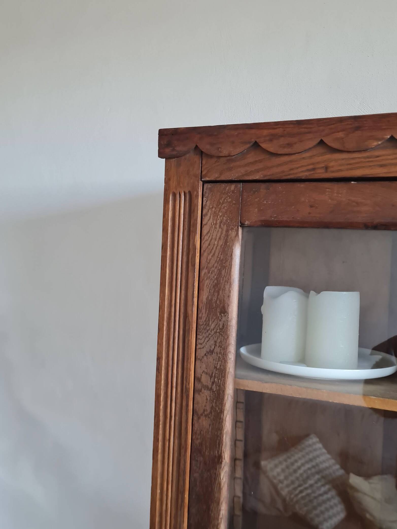 Glass-fronted Parisian wardrobe