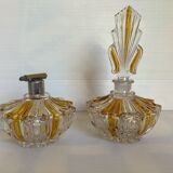 Perfume bottles and art deco spray