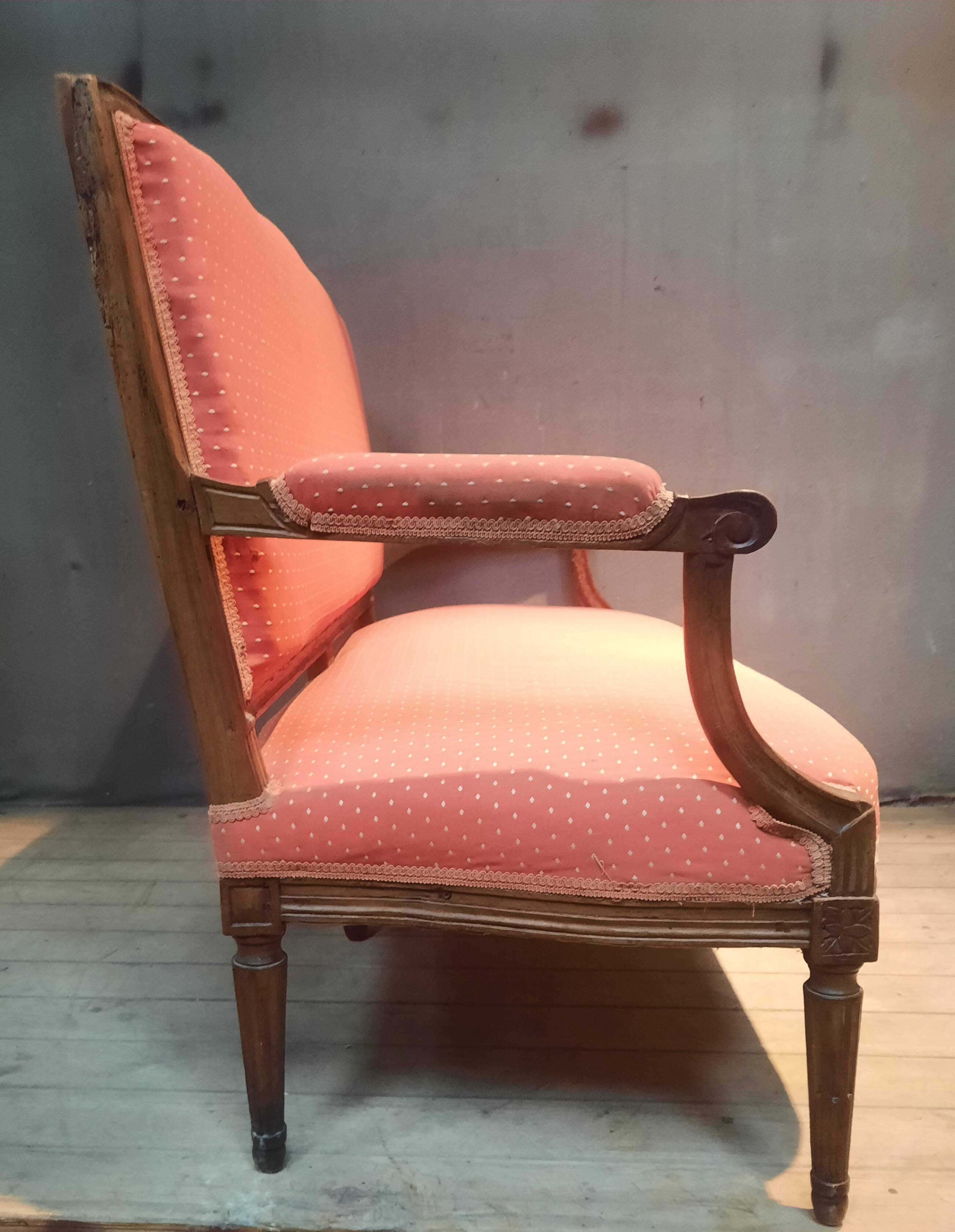 Deep Louis XVI period sofa