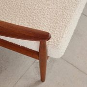 Three-seater sofa model 118 in teak by Grete Jalk, Denmark, 1950s.