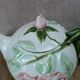 Antique ceramic teapot with floral design Fg