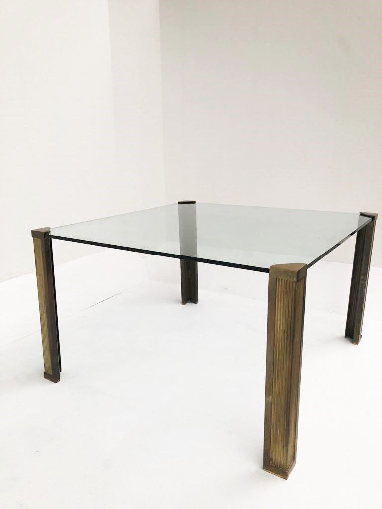 Bronze dining table T14 by Peter Ghyczy, 1970