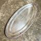 Oval silver-plated metal dish, shell motif no. 1