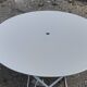 Table de jardin fer ronde et repliable