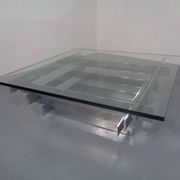 Sculptural Chrome Coffee Table by David Hicks, Italy, 1960s