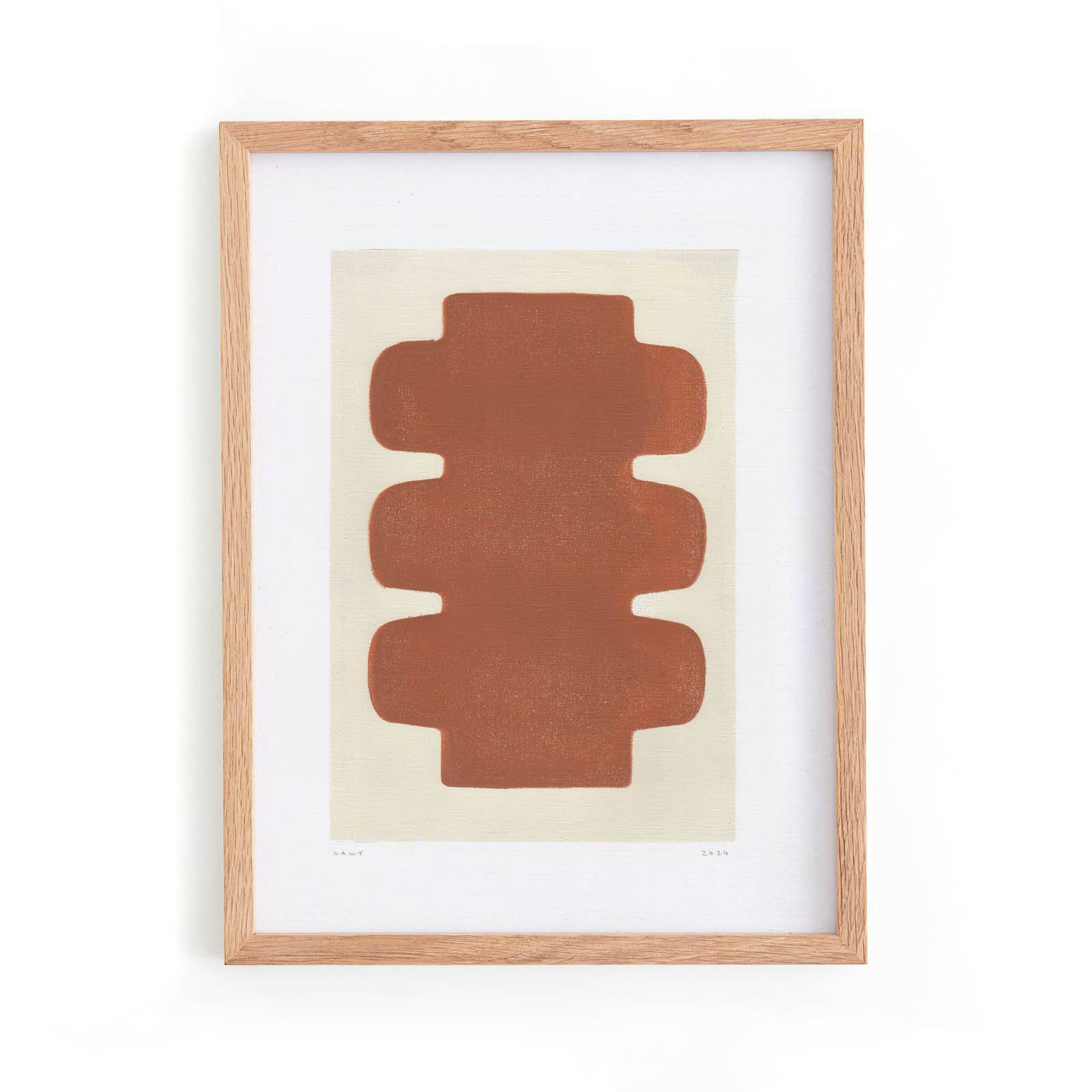 Duo of paintings - paintings on paper - 30x40cm - signed Eawy