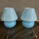 Pair of MURANO vintage mushroom bedside lamps from the 70s