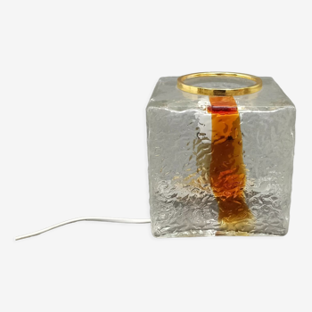 Lampe de table en verre de Murano par Toni Zuccheri pour Av Mazzega, années 1970