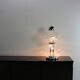 Sixties Italian design glass table lamp