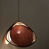 A pair of rattan and mulching suspensions