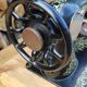 Old Singer sewing machine on pedestal