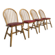 Set of 4 pine chairs