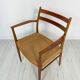 1950s Danish GS700 teak & papercord dining armchair by Arne Wahl Iversen for Glyngøre Stolefabrik