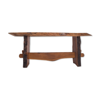 1960s American red wood wabi wabi style dining table