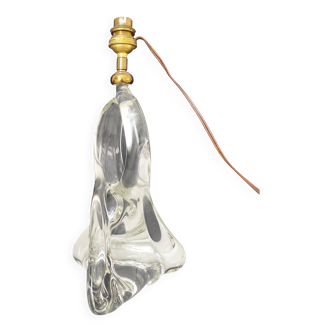 Pied de lampe en cristal forme libre