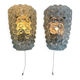 Helena Tynell Glashütte Limburg 1960 vintage Germany wall lights x2