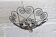 Vintage black metal basket with swirls – Decorative wire salad bowl
