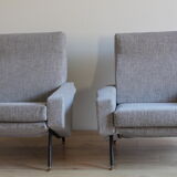 Pair of armchairs Troika by Paul Geoffroy and published by Airborne 50