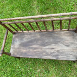 Old turned bamboo children's bench