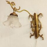 Bronze Modernist wall lamp. Spain, 1930s.