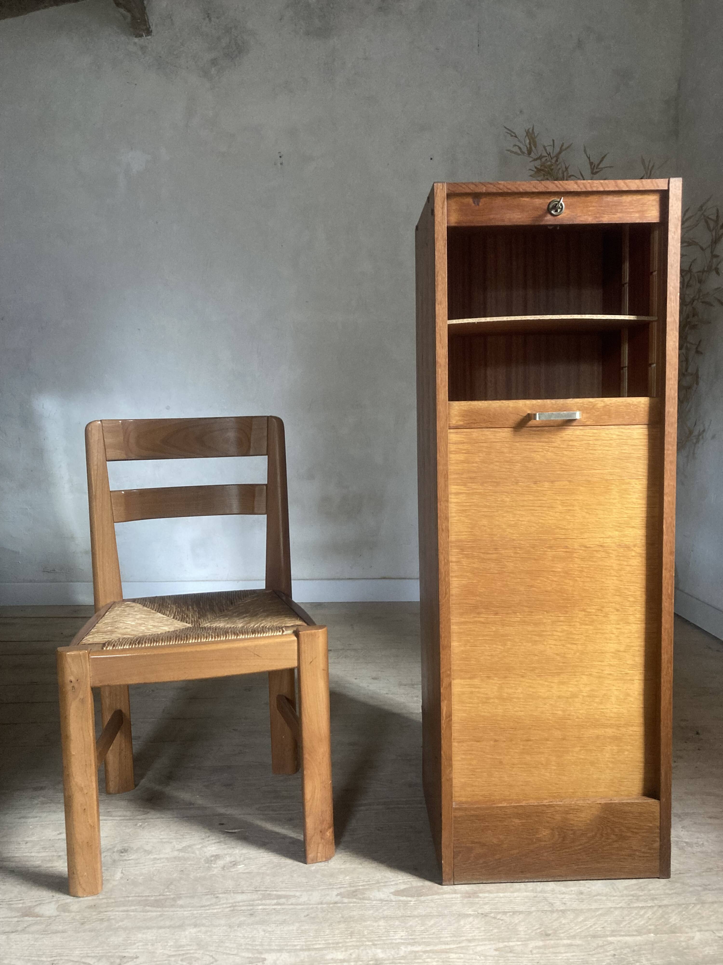 Vintage curtain filing cabinet