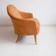 Canapé Paradise with orange fabric upholstery by Kerstin Hörlin-Holmqvist