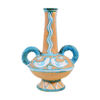Italian Mid-Century Ceramic Vase from C.A.S. Ceramiche Artistiche Solimene Vietri