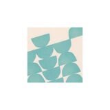 Collection of 4 abstract oil blue paintings by Eawy