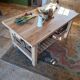 Solid raw oak table/island type "butcher's block" 180x105