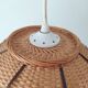 Vintage rattan hanging lamp