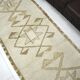 White & Beige Wool Handmade Rug sku 2215