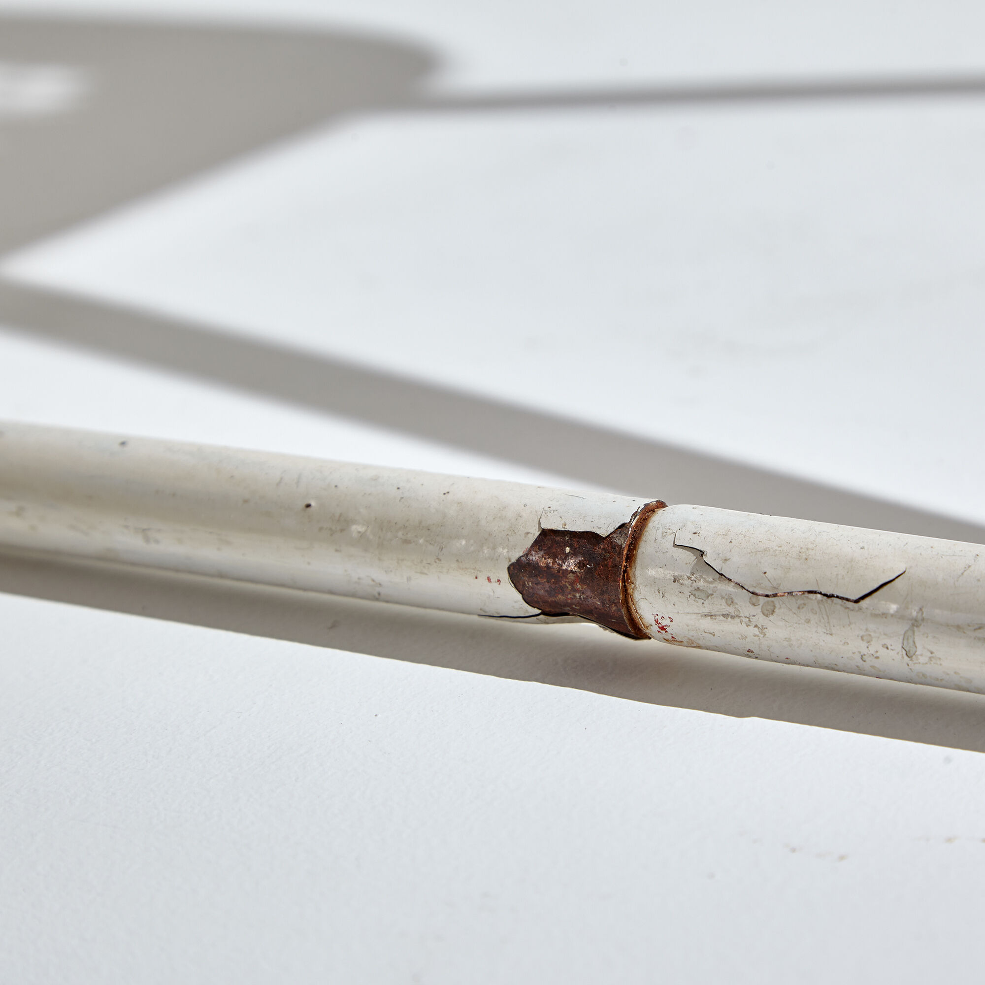 White Metal Folding Chair