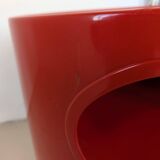 Side table, red bedside table Artemide Giano Giano by Emma Gismondi.