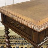 Henry II oak desk table from the early 20th century