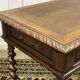 Henry II oak desk table from the early 20th century