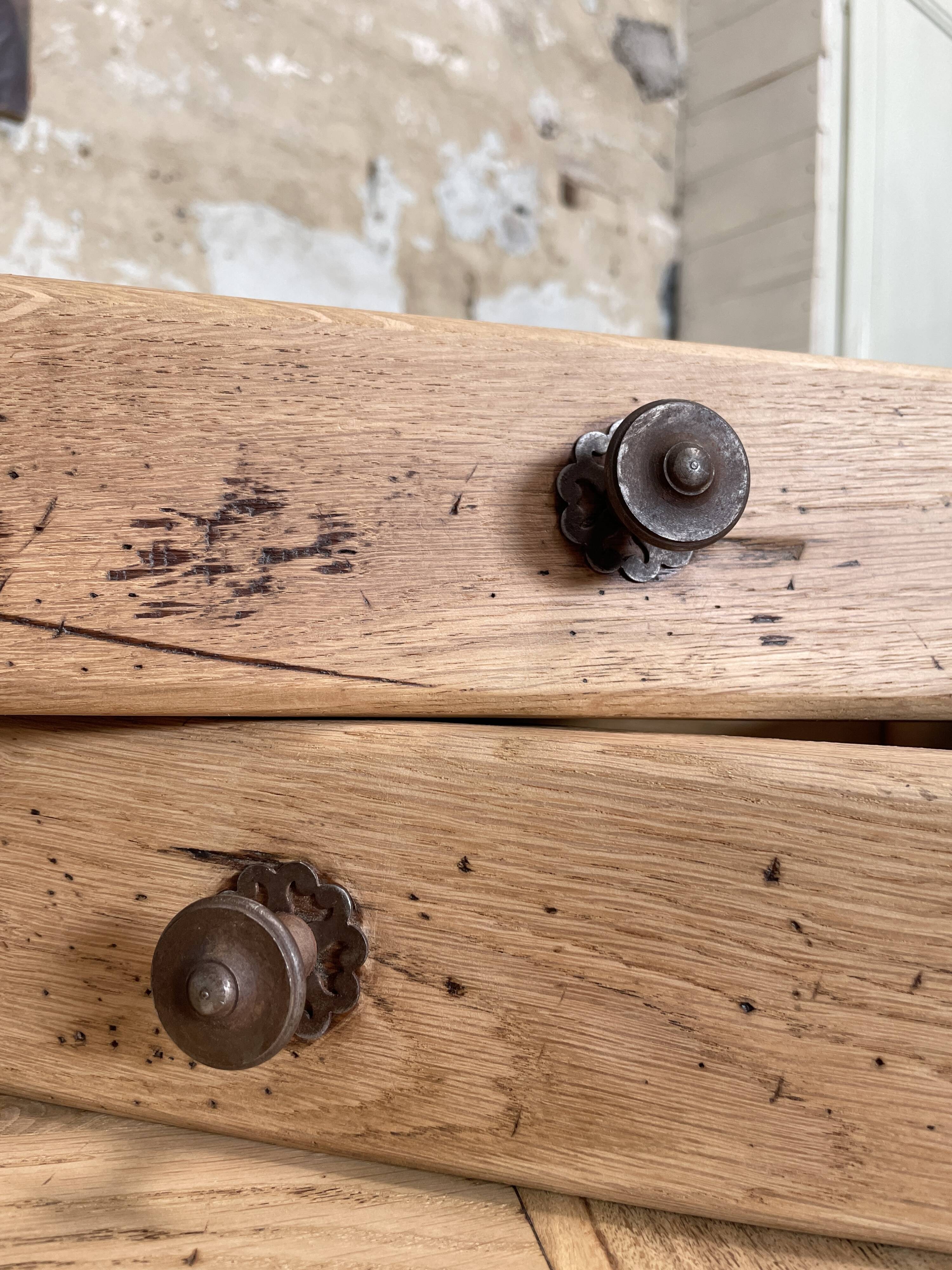 Solid oak farm table