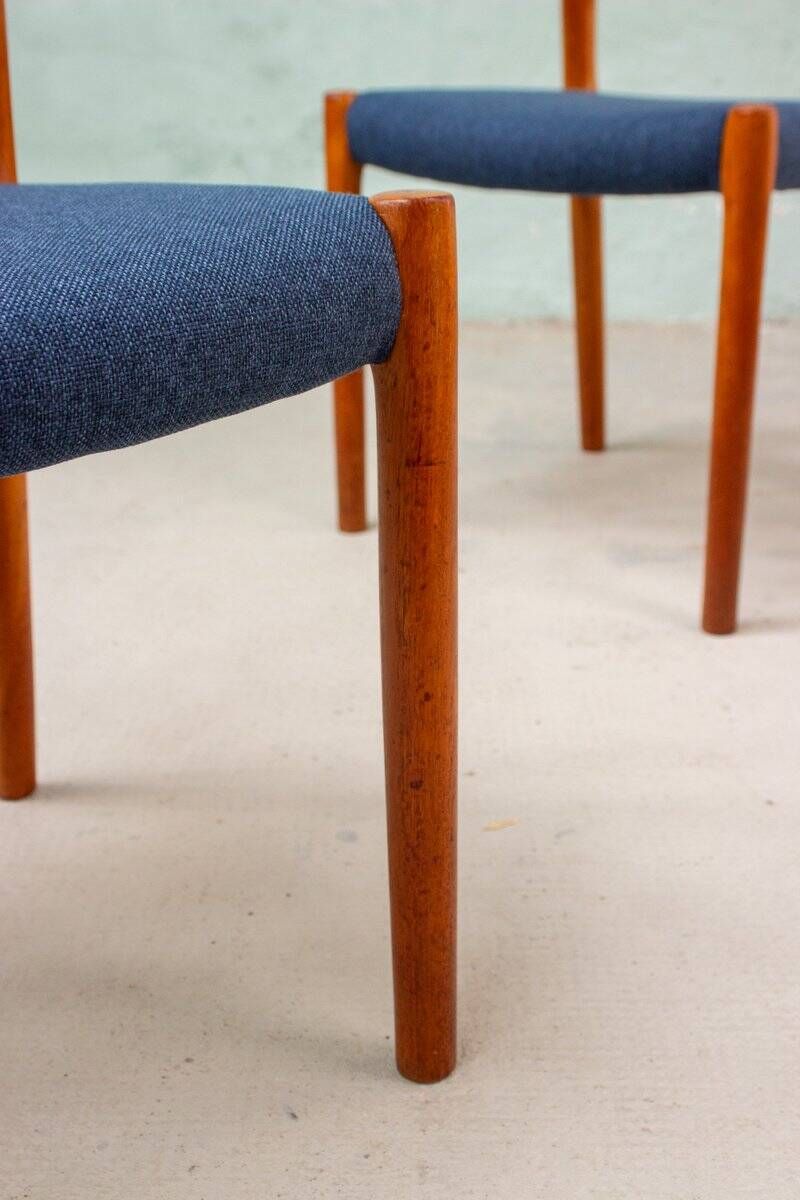 Set of 2 Model No. 84 Teak Chairs by Niels Otto Møller, Denmark, 1960s