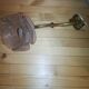 Pair of brass and glass flowers sconces