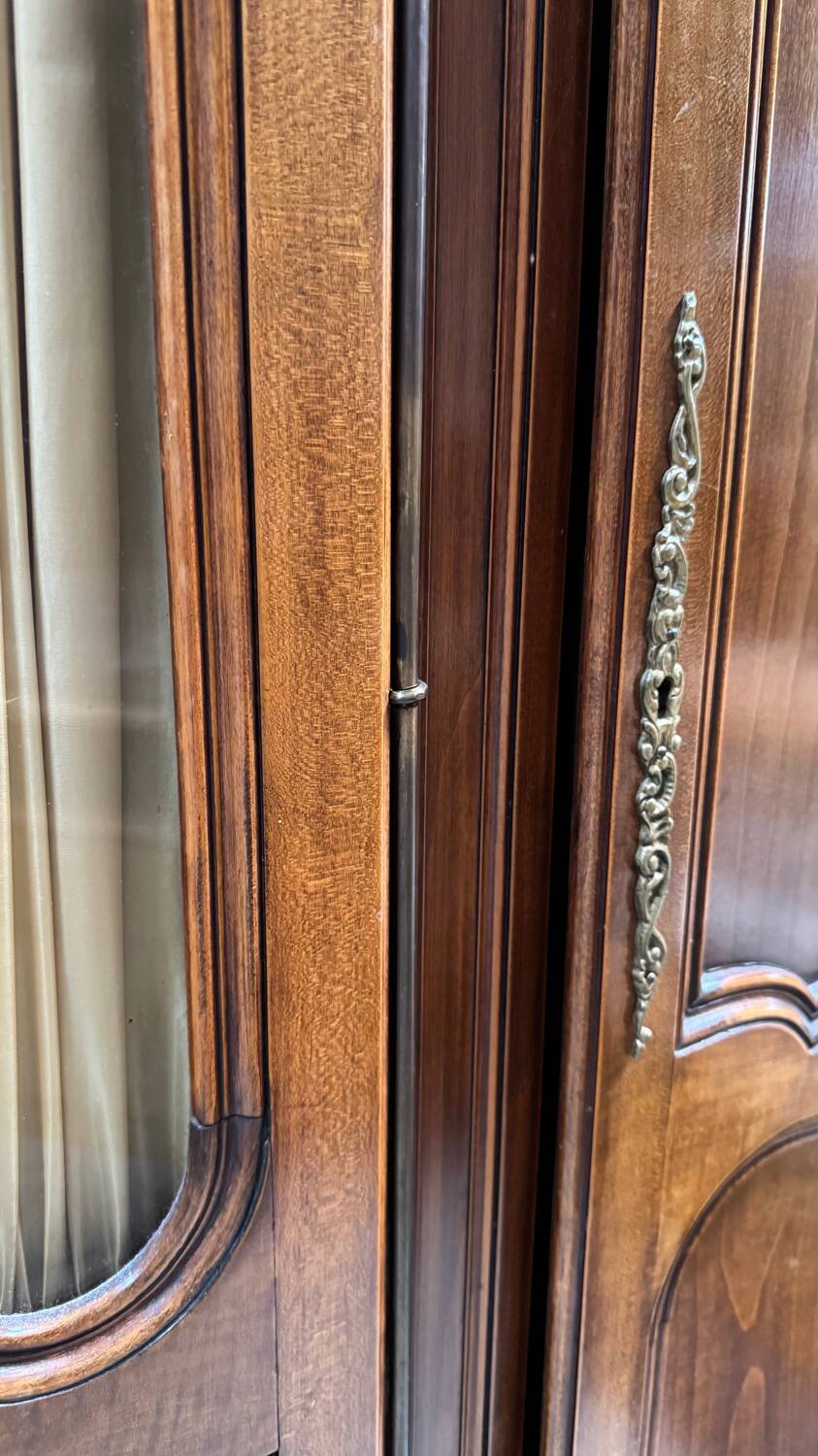 3-piece cherry wood bookcase, LXV style