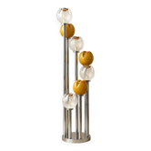 Seven-globe floor lamp in Murano glass, Gaetano Sciolari, 1970s.