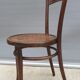 Bistro chair pyroengraved motif 1900 Art Nouveau