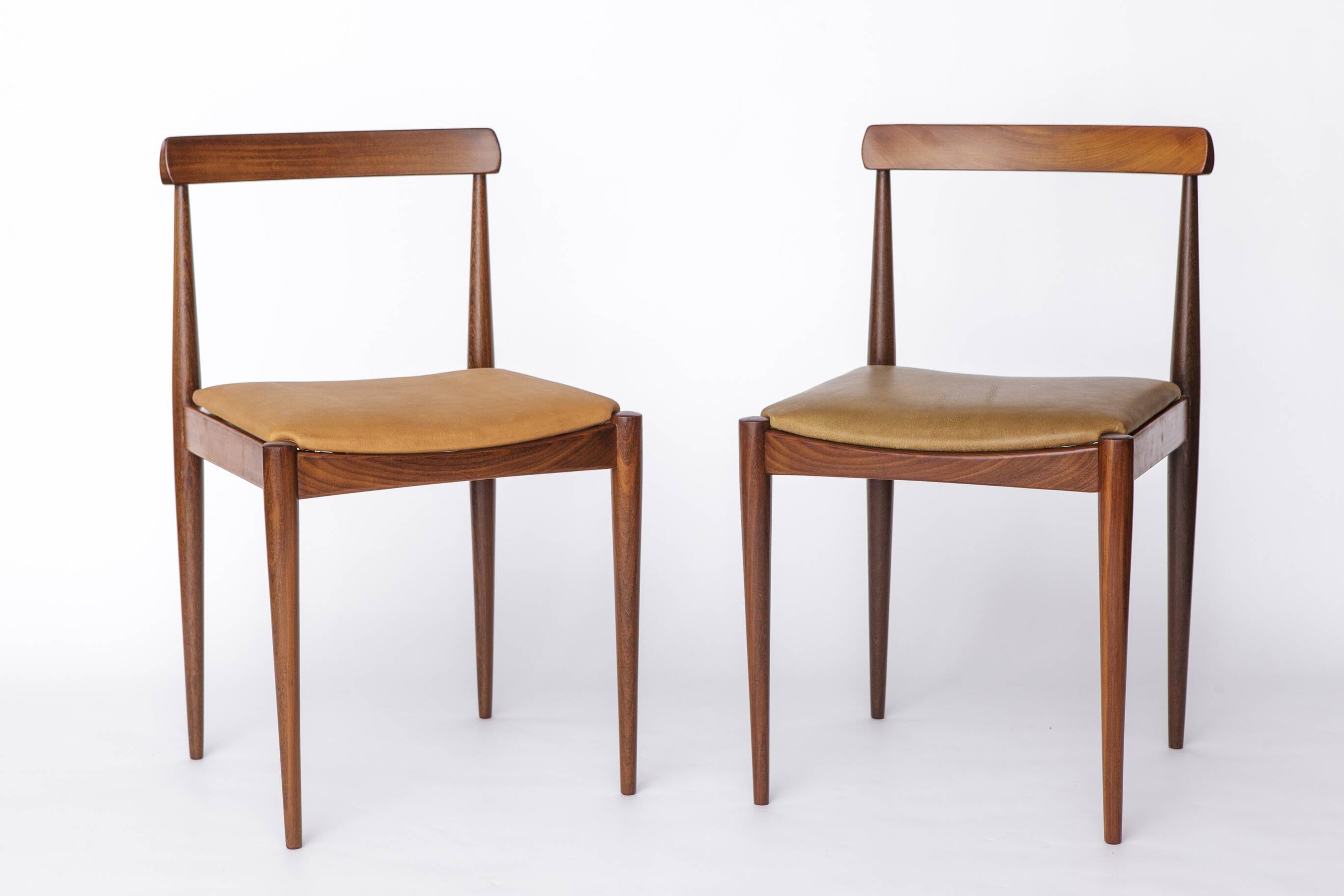 Pair Vintage Danish Rosewood Dining Chairs, 1960s Mid-Century Modern