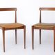 Pair Vintage Danish Rosewood Dining Chairs, 1960s Mid-Century Modern