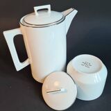 Art Deco dinner service in Fine Limoges Porcelain, signed "M&S"