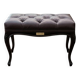 Neoclassical design stool Sibelius - Wenge and beech capitonné