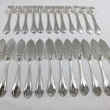 Set de 12 couverts à poisson art déco