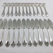 Sfam - 12 Art Deco Fish Cutlery