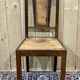 Series of 6 Art Deco chairs in mahogany and leather from the 1930s